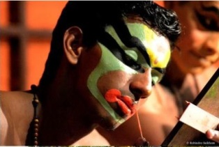Kathakali Dancer Preparation